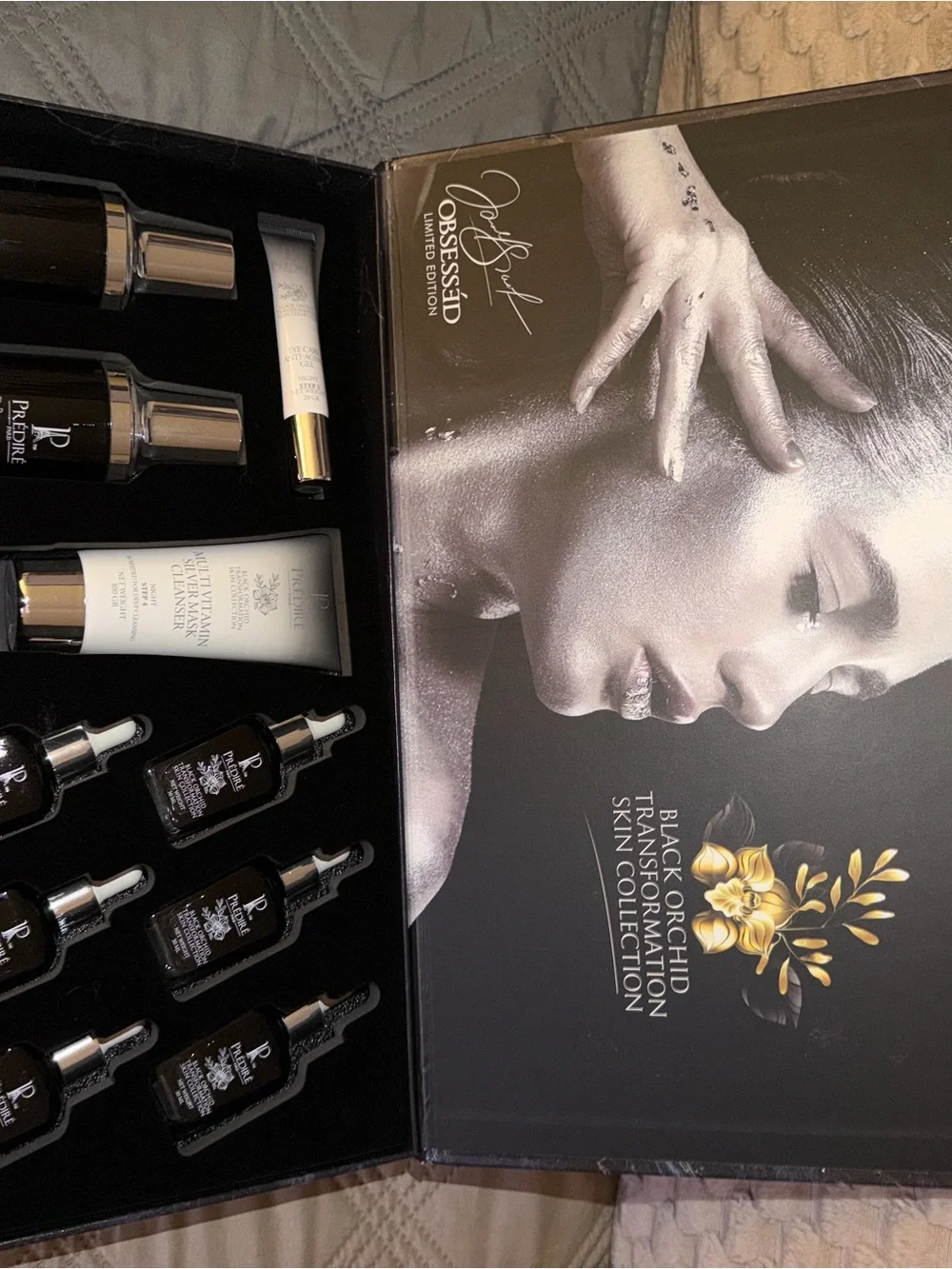 Peptidre Black Orchid Transformation Skin Collection - Black & Gold